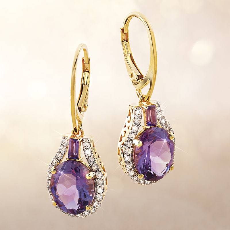 Queen Amethyst Earrings